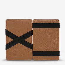 Load image into Gallery viewer, Status Anxiety Flip Wallet Tan Leather
