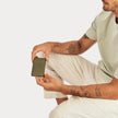 Status Anxiety Flip Wallet Khaki Leather