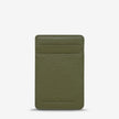 Status Anxiety Flip Wallet Khaki Leather