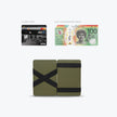 Status Anxiety Flip Wallet Khaki Leather