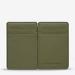 Status Anxiety Flip Wallet Khaki Leather