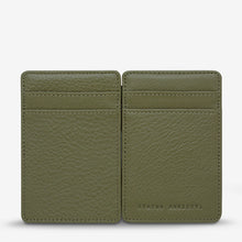 Load image into Gallery viewer, Status Anxiety Flip Wallet Khaki Leather
