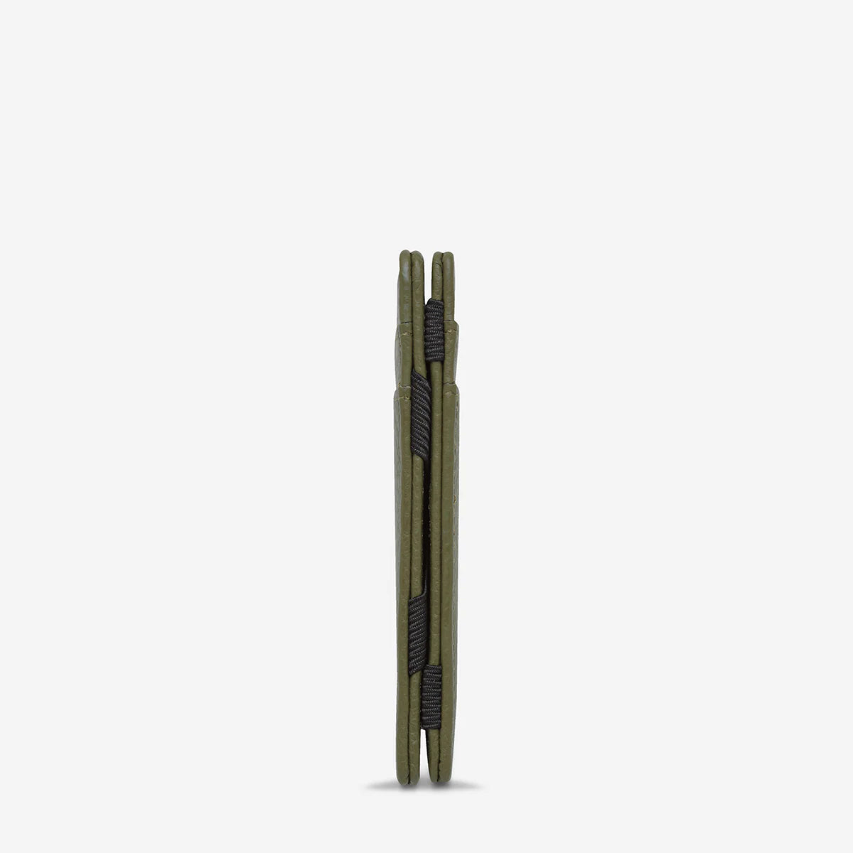 Status Anxiety Flip Wallet Khaki Leather