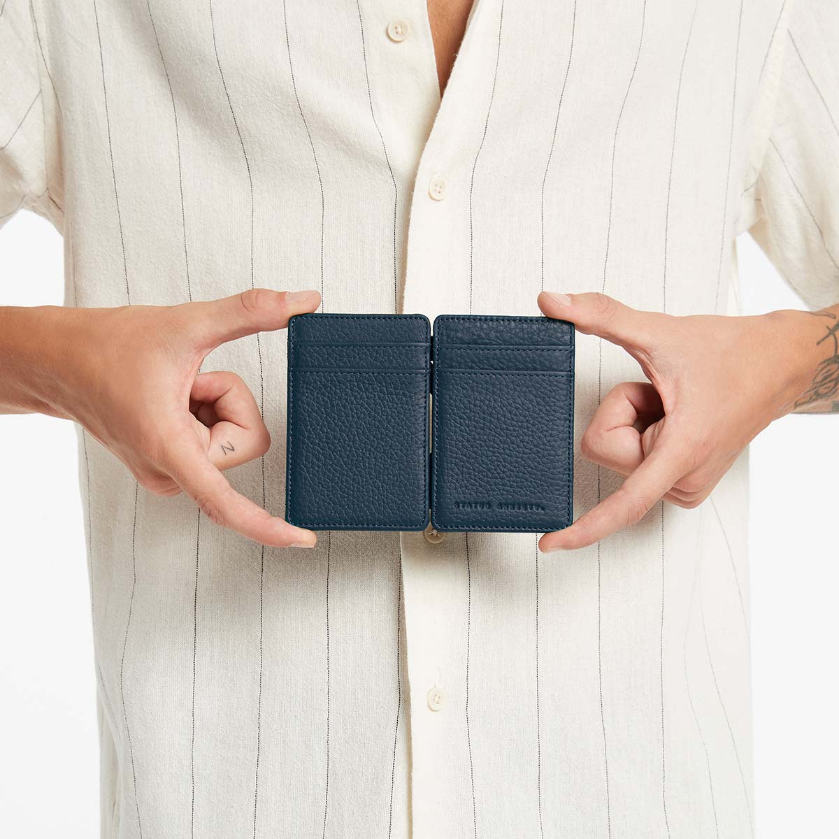 Status Anxiety Flip Wallet Midnight Blue