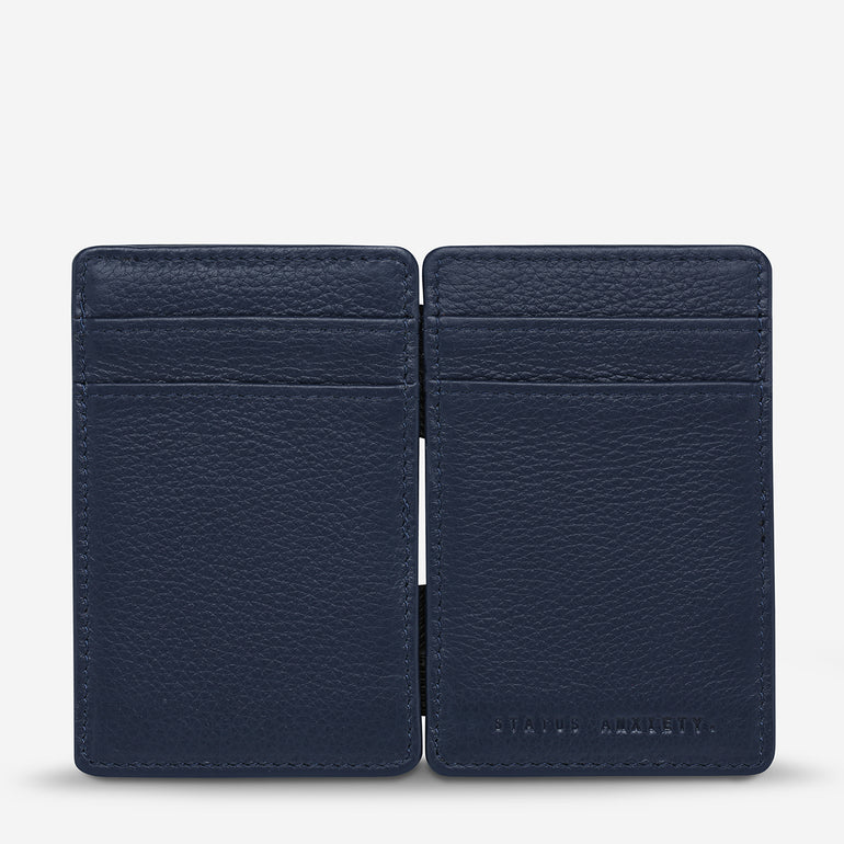 Status Anxiety Flip Wallet Midnight Blue