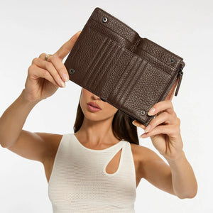 Status Anxiety Insurgency Wallet Cocoa Leather