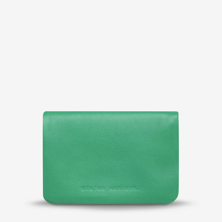 Status Anxiety Is Now Better Wallet Emerald Nappa