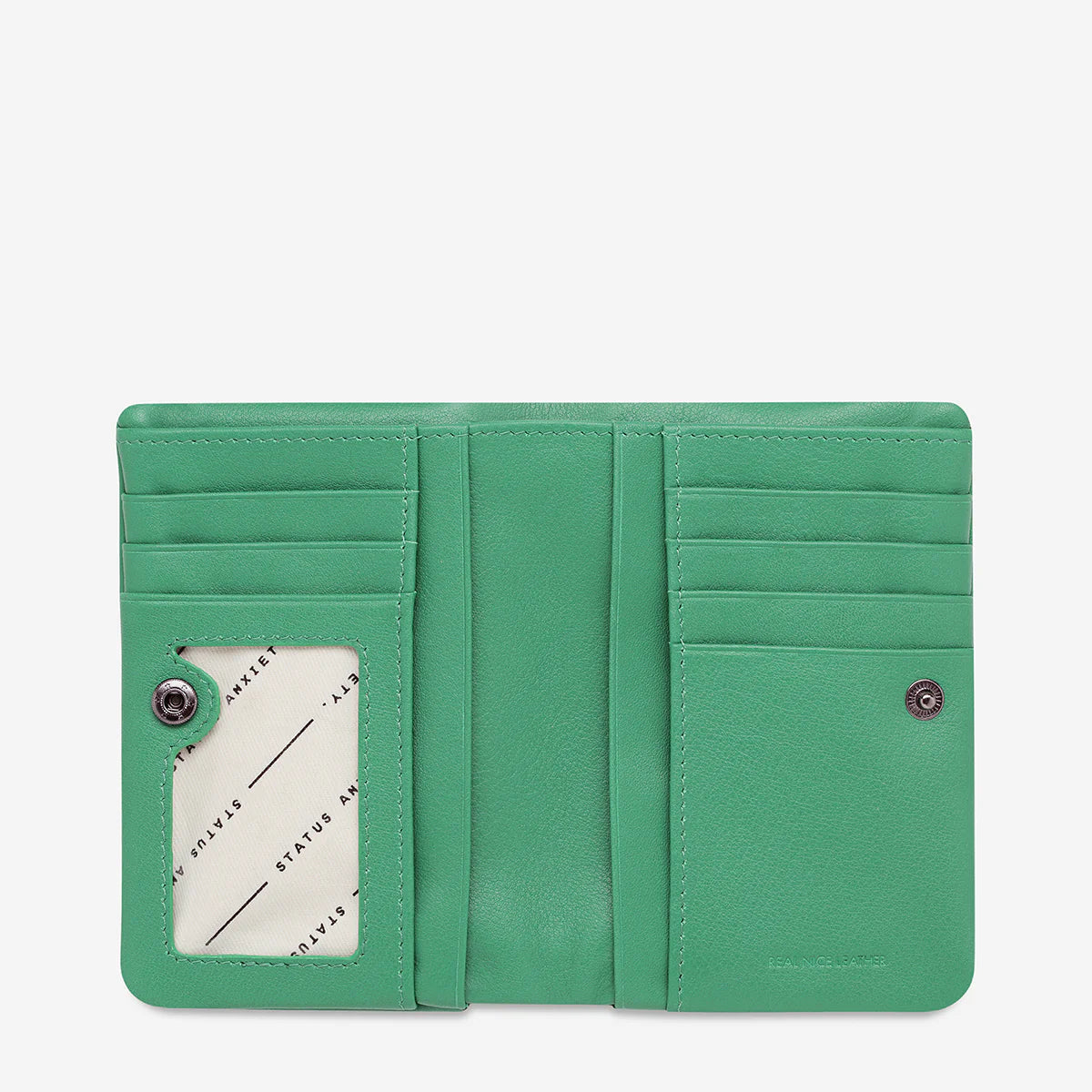 Status Anxiety Is Now Better Wallet Emerald Nappa