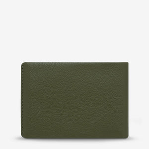 Status Anxiety Jonah Wallet Khaki Leather