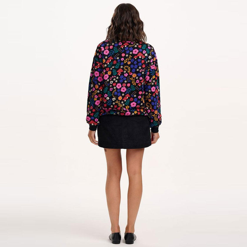 Sugarhill Brighton Noah Sweatshirt Black/Multi Toadstool Floral