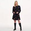 Sugarhill Brighton Oksana Mini Dress Black/Rainbow Folk Bird