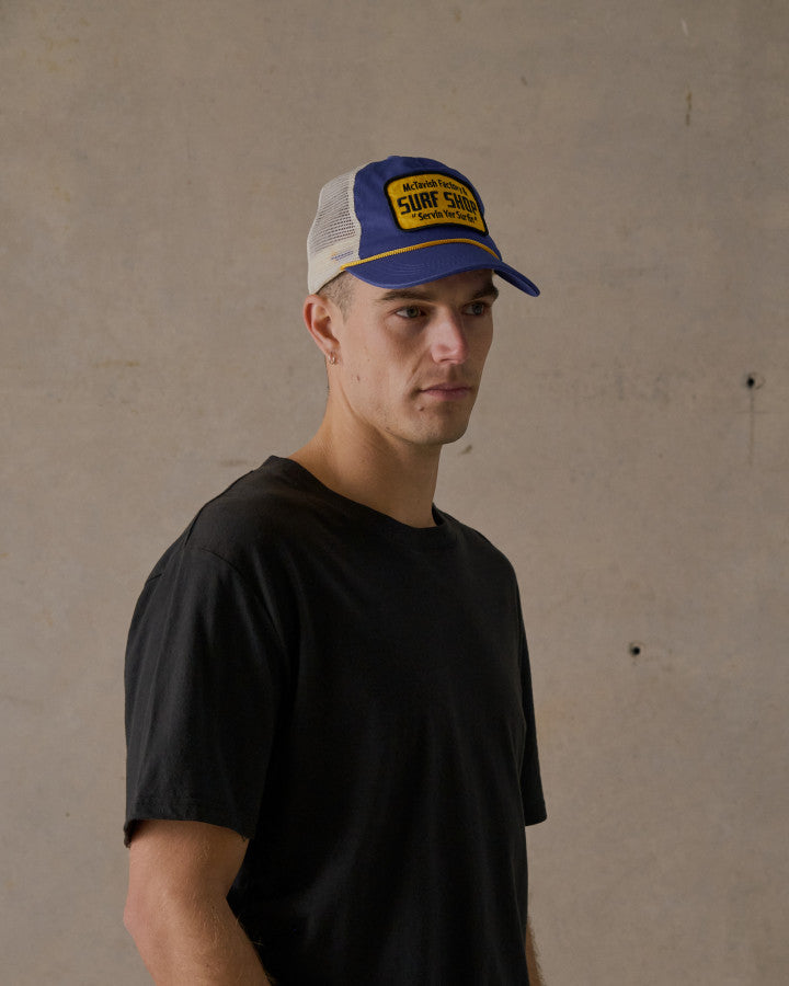 McTavish Surf Shop Trucker Cap Dark Blue