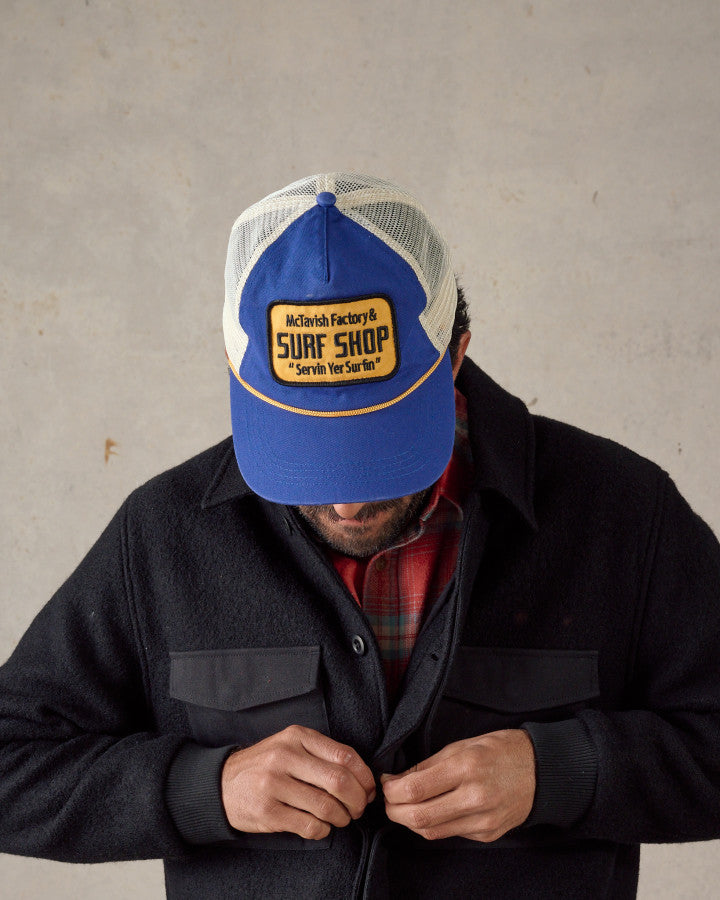 McTavish Surf Shop Trucker Cap Dark Blue