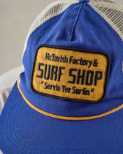 Load image into Gallery viewer, McTavish Surf Shop Trucker Cap Dark Blue
