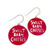 DENZ Sweet Baby Cheeses Earrings Red
