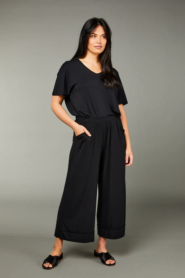 Tani 8965 Culotte Resort Pant Black