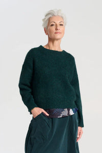 Olga De Polga Aspen Knit Sweater Alpaca Teal