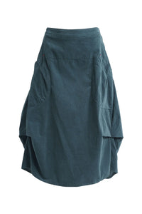 Olga De Polga Marlowe Skirt Fine Cord Teal