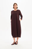 Tirelli Banded Hem Jersey Dress Mulled Wine