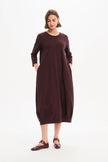 Tirelli Banded Hem Jersey Dress Mulled Wine