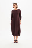 Tirelli Banded Hem Jersey Dress Mulled Wine