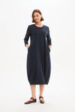 Tirelli Banded Hem Jersey Dress Navy