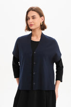 Load image into Gallery viewer, Tirelli Button Up Knit Vest Navy
