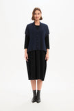 Tirelli Button Up Knit Vest Navy
