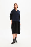 Tirelli Button Up Knit Vest Navy