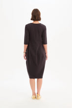 Load image into Gallery viewer, Tirelli Diagonal Seam Winter Dress Chocolate
