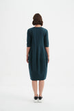 Tirelli Diagonal Seam Winter Dress Deep Ocean