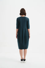 Load image into Gallery viewer, Tirelli Diagonal Seam Winter Dress Deep Ocean
