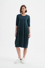 Load image into Gallery viewer, Tirelli Diagonal Seam Winter Dress Deep Ocean

