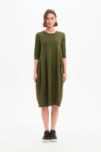 Load image into Gallery viewer, Tirelli Diagonal Seam Winter Dress Khaki

