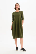 Load image into Gallery viewer, Tirelli Diagonal Seam Winter Dress Khaki
