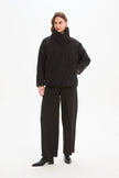 Tirelli Wrap Front Puffer Jacket Black