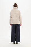 Tirelli Wrap Front Puffer Jacket Cream