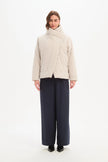 Tirelli Wrap Front Puffer Jacket Cream