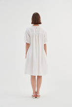 Load image into Gallery viewer, Tirelli Bishop Sleeve Shirring Dress White
