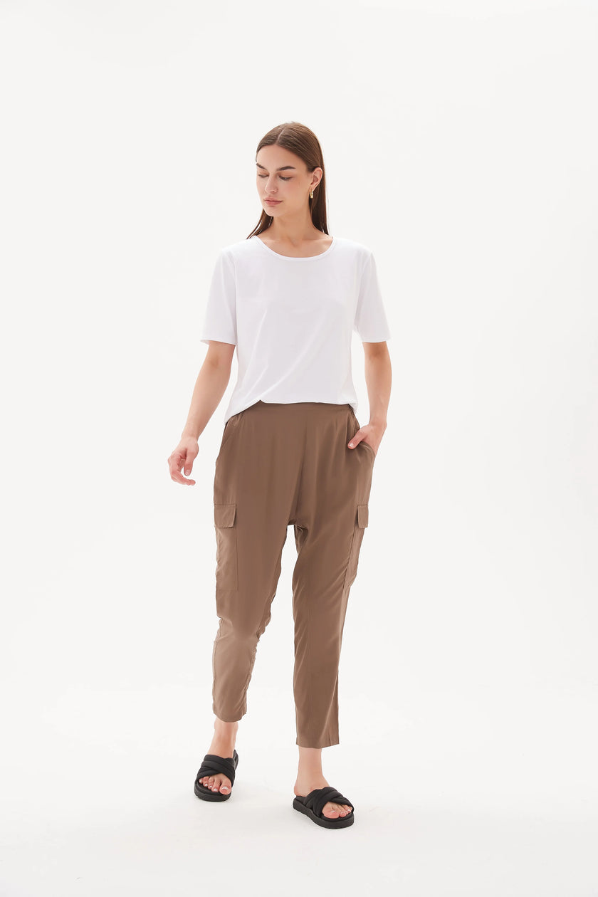 Tirelli Soft Cargo Pant Dark Taupe