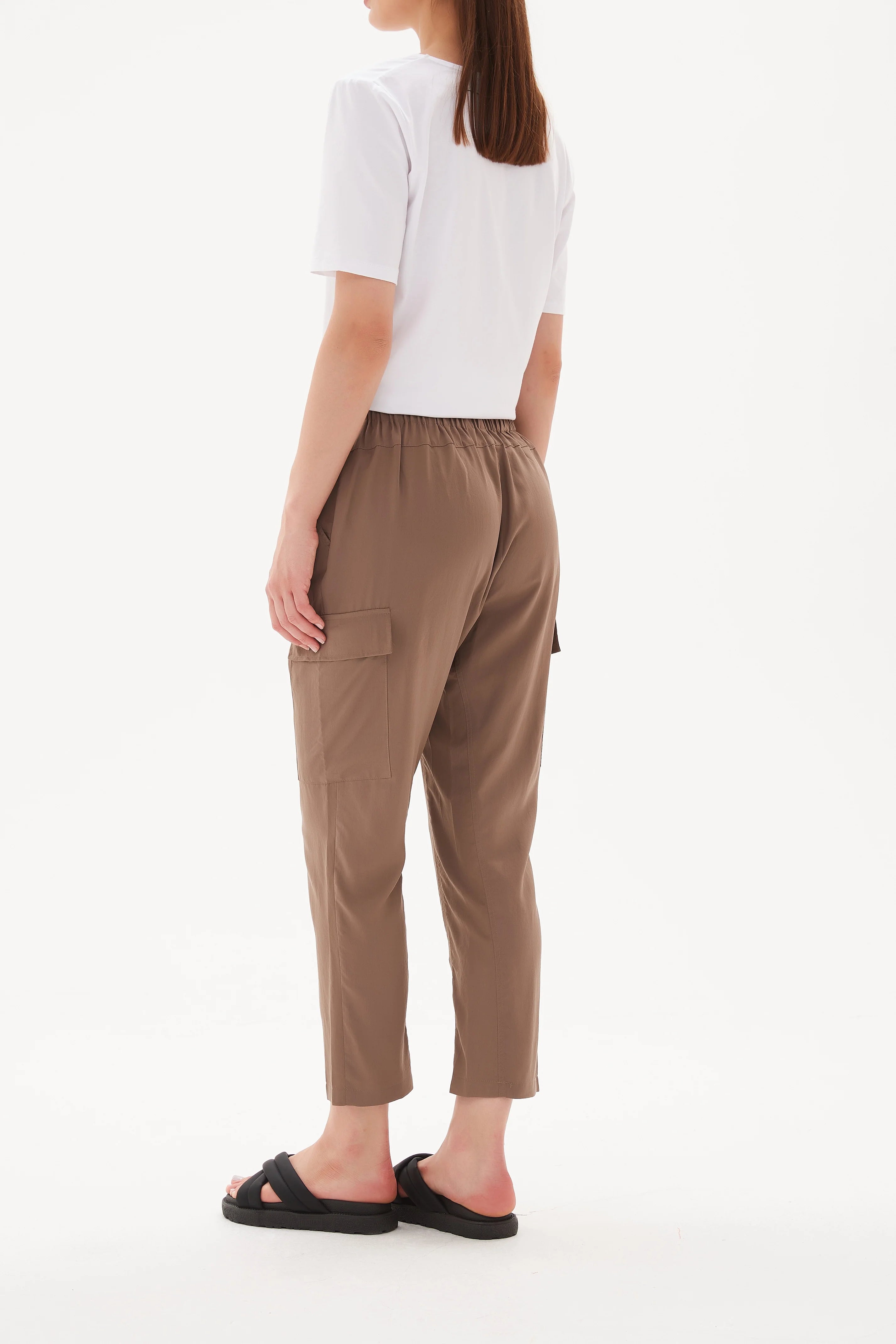 Tirelli Soft Cargo Pant Dark Taupe