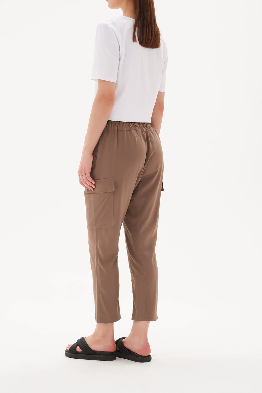 Tirelli Soft Cargo Pant Dark Taupe