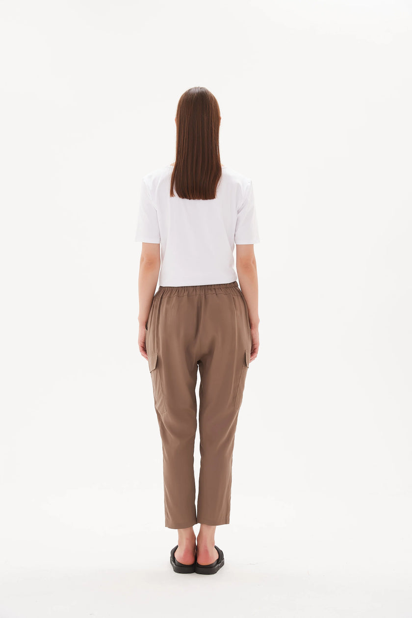 Tirelli Soft Cargo Pant Dark Taupe