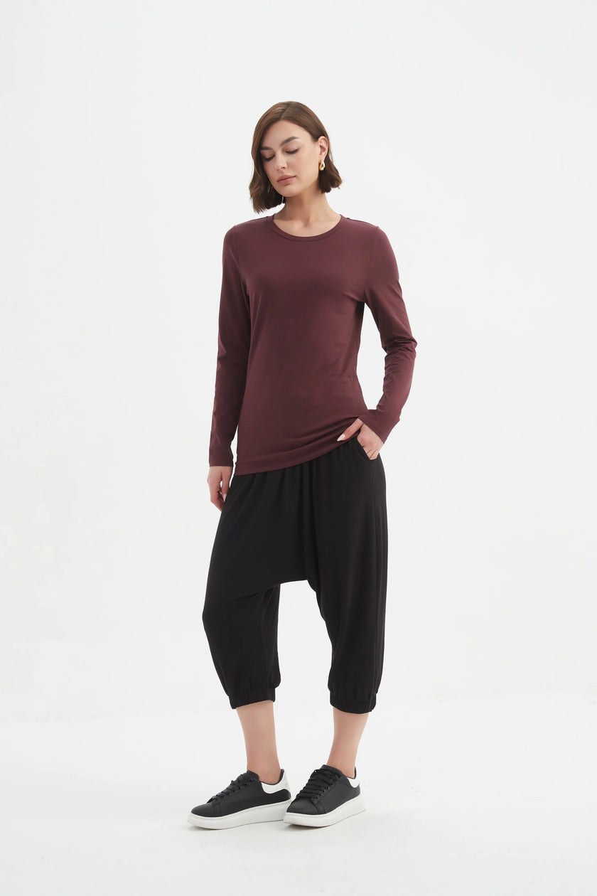 Tirelli Long Sleeve Tshirt Aubergine