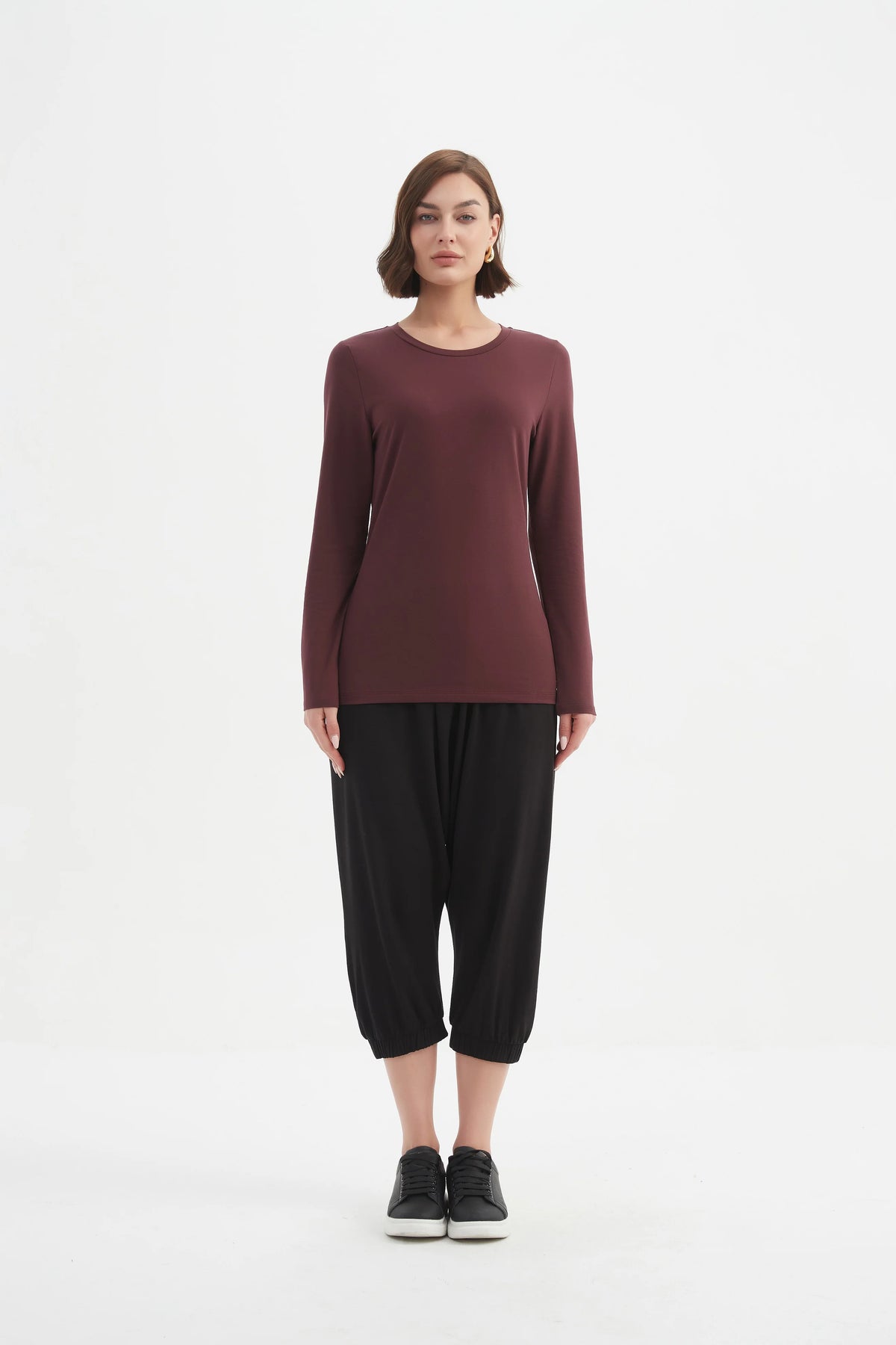 Tirelli Long Sleeve Tshirt Aubergine