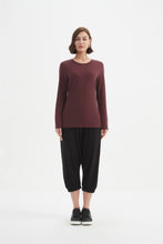 Load image into Gallery viewer, Tirelli Long Sleeve Tshirt Aubergine
