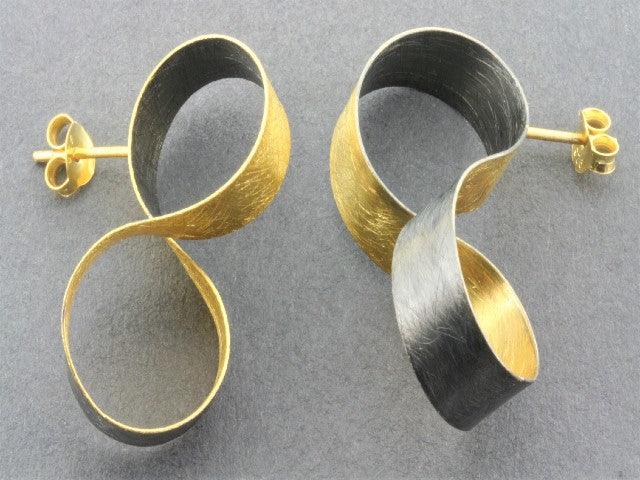 Makers & Providers Infinity Ribbon Stud Earrings