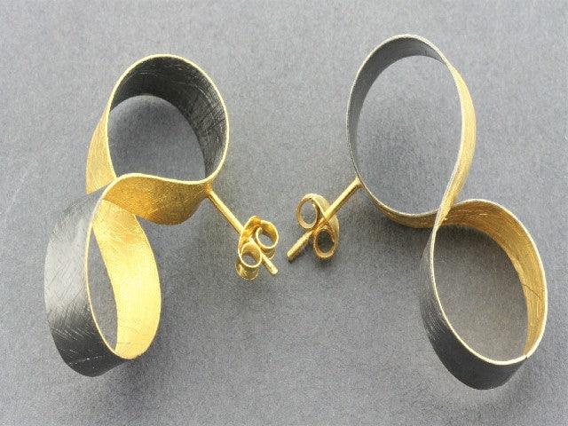 Makers & Providers Infinity Ribbon Stud Earrings