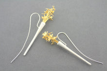 Load image into Gallery viewer, Makers &amp; Providers Ikebana Earrings 22kt Gold Over Silver
