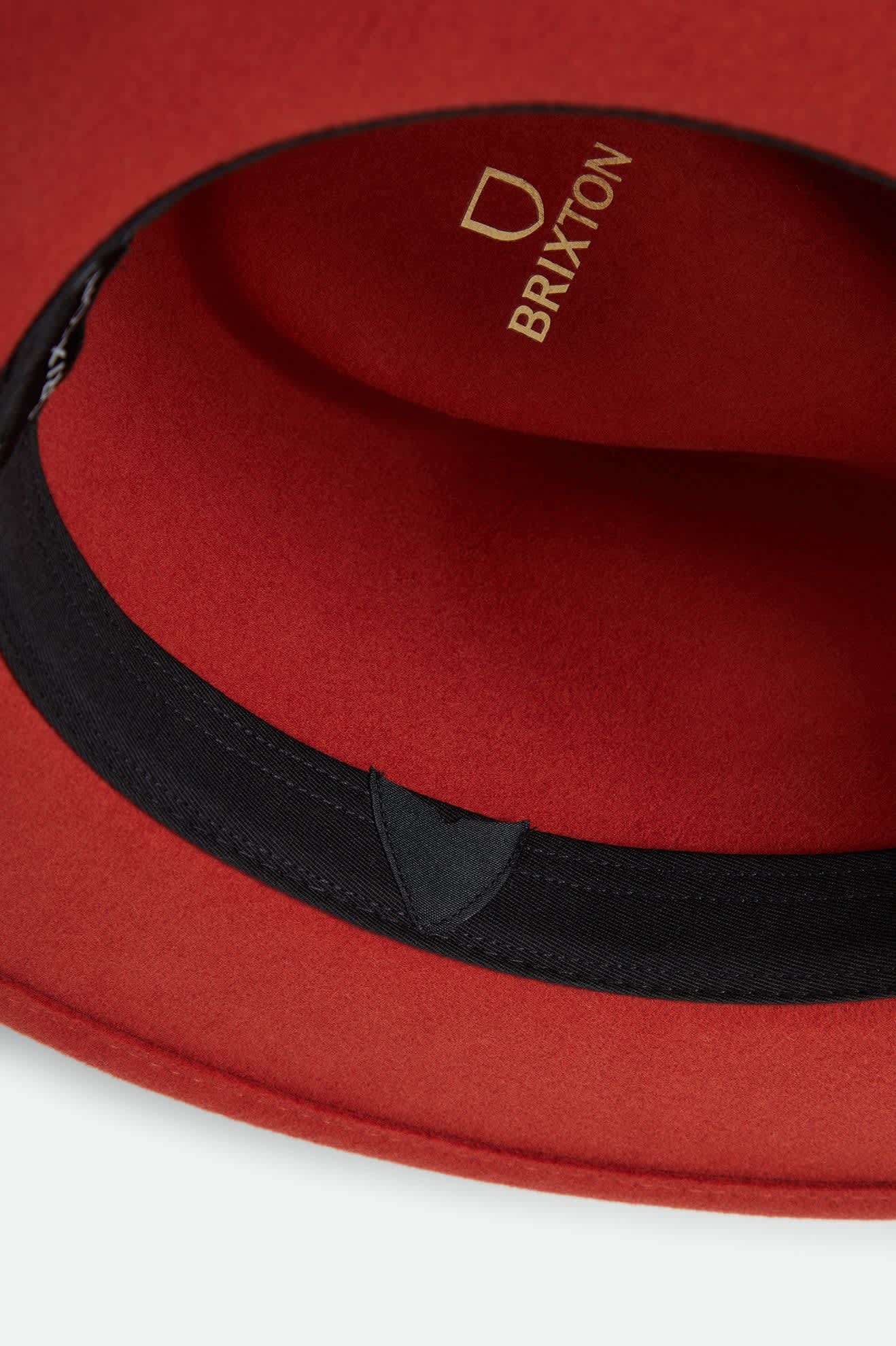 Brixton Messer Fedora Red Earth/Wax Paper